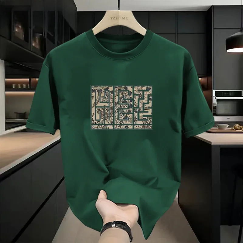 تي شيرت رجالي صيفي جديد 2024، بأسلوب أمريكي