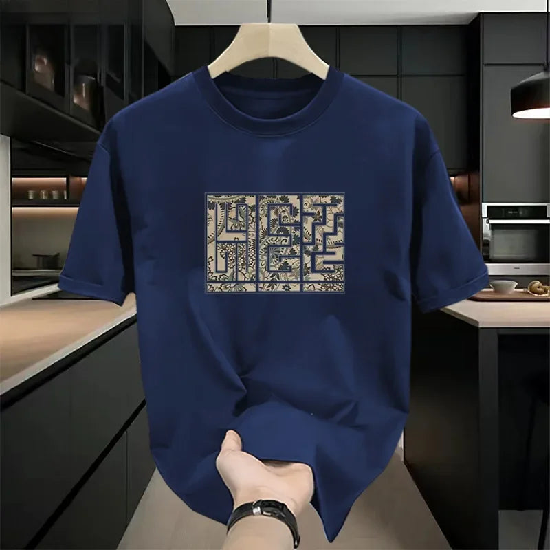 تي شيرت رجالي صيفي جديد 2024، بأسلوب أمريكي